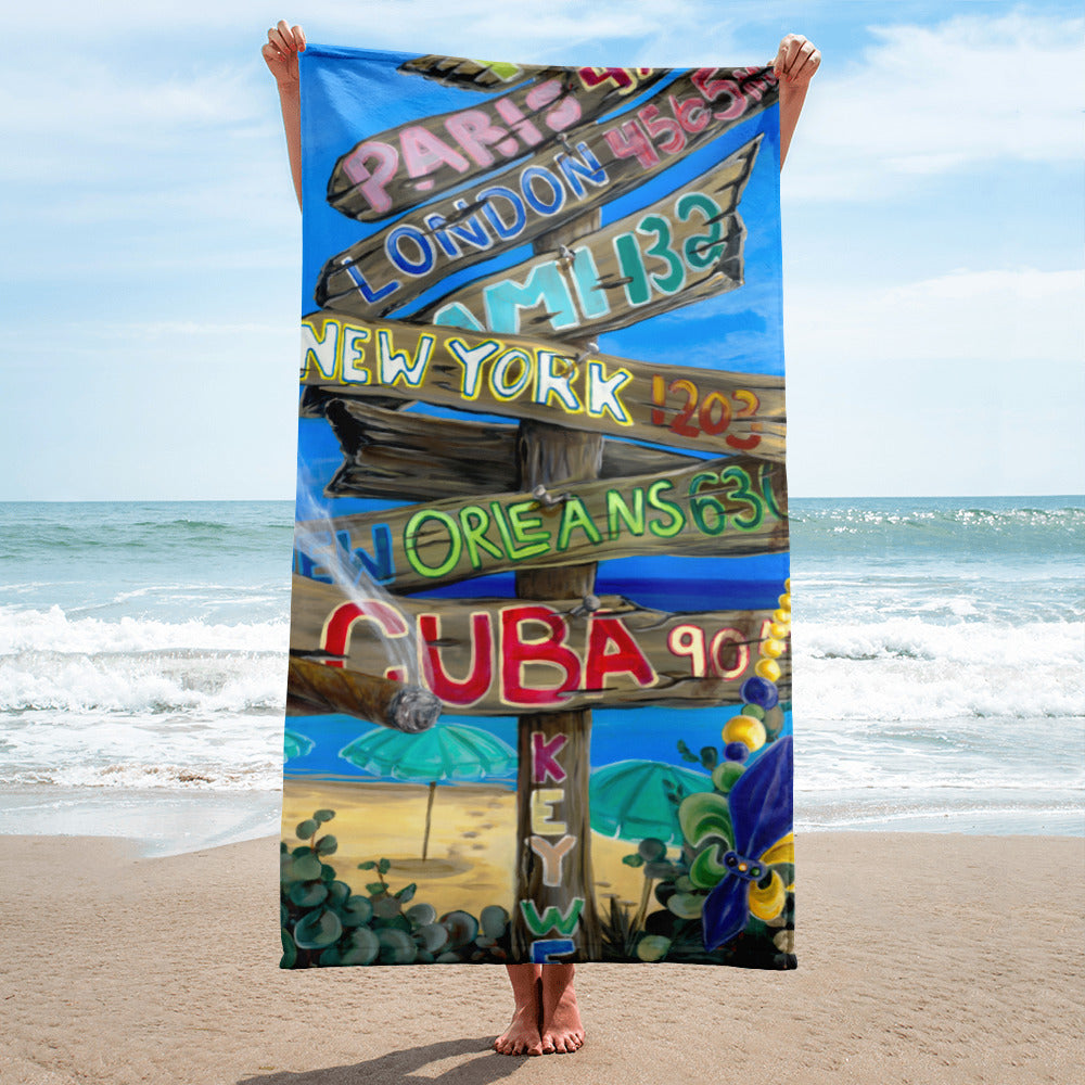 Lance Berry Artwork Beach Towel
